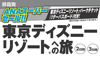 終了ｺｰｽ 予約期間限定 Anaスーパーセール 那覇発 東京ディズニーリゾートへの旅 リウボウ旅行サービス