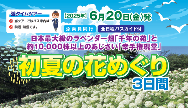 <添乗員同行>初夏の花めぐり３日間　那覇発【遊タイムツアー】