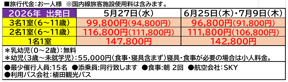 旅行代金<添乗員同行>~憧れのホテルヨーロッパに連泊~ハウステンボス満喫の休日 那覇発【遊タイムツアー】 旅行代金<添乗員同行>~憧れのホテルヨーロッパに連泊~ハウステンボス満喫の休日 那覇発【遊タイムツアー】