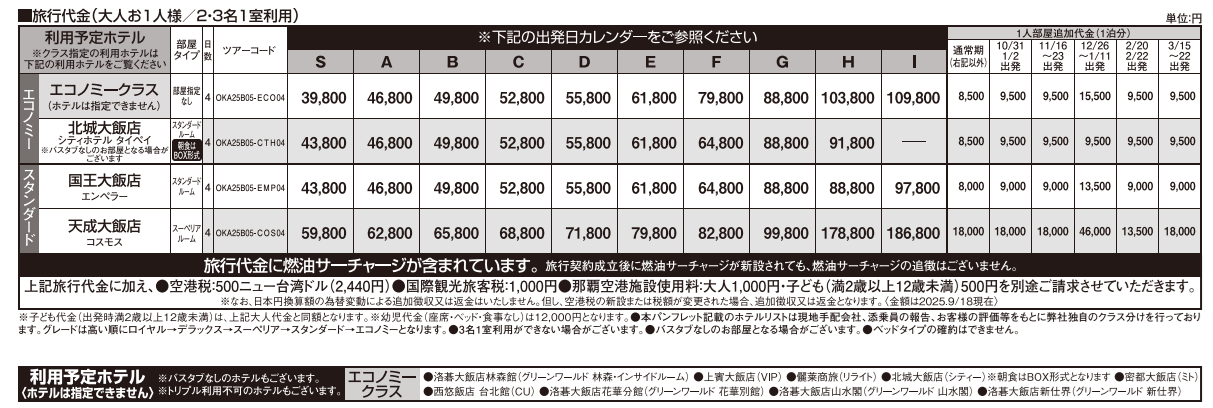 旅行代金 エコノミーホテル・スタンダードホテル 曜日限定 ベトジェットでいく台北4日間|那覇空港発着 (台北)旅行 旅行代金 エコノミーホテル・スタンダードホテル 曜日限定 ベトジェットでいく台北4日間|那覇空港発着 (台北)旅行